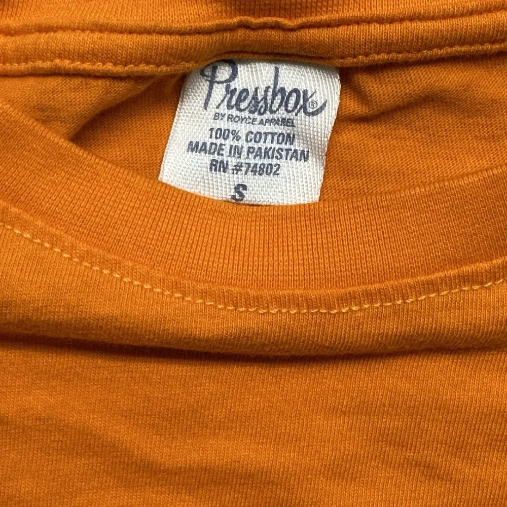 Pressbox Adult Small Orange Tennessee Volunteers Long Sleeve T Shirt Thumbholes